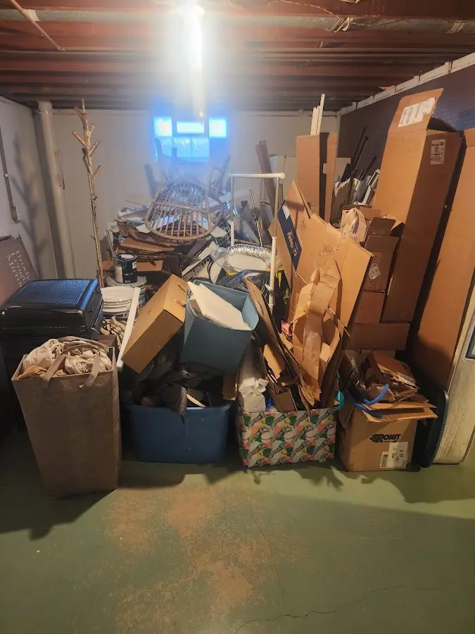 Roll-off dumpster container at job site for 20 Yard Dumpster Rental in Fairwood